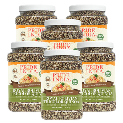 Three Color Quinoa - Protein Rich Whole Grain Jar - Pride Of India