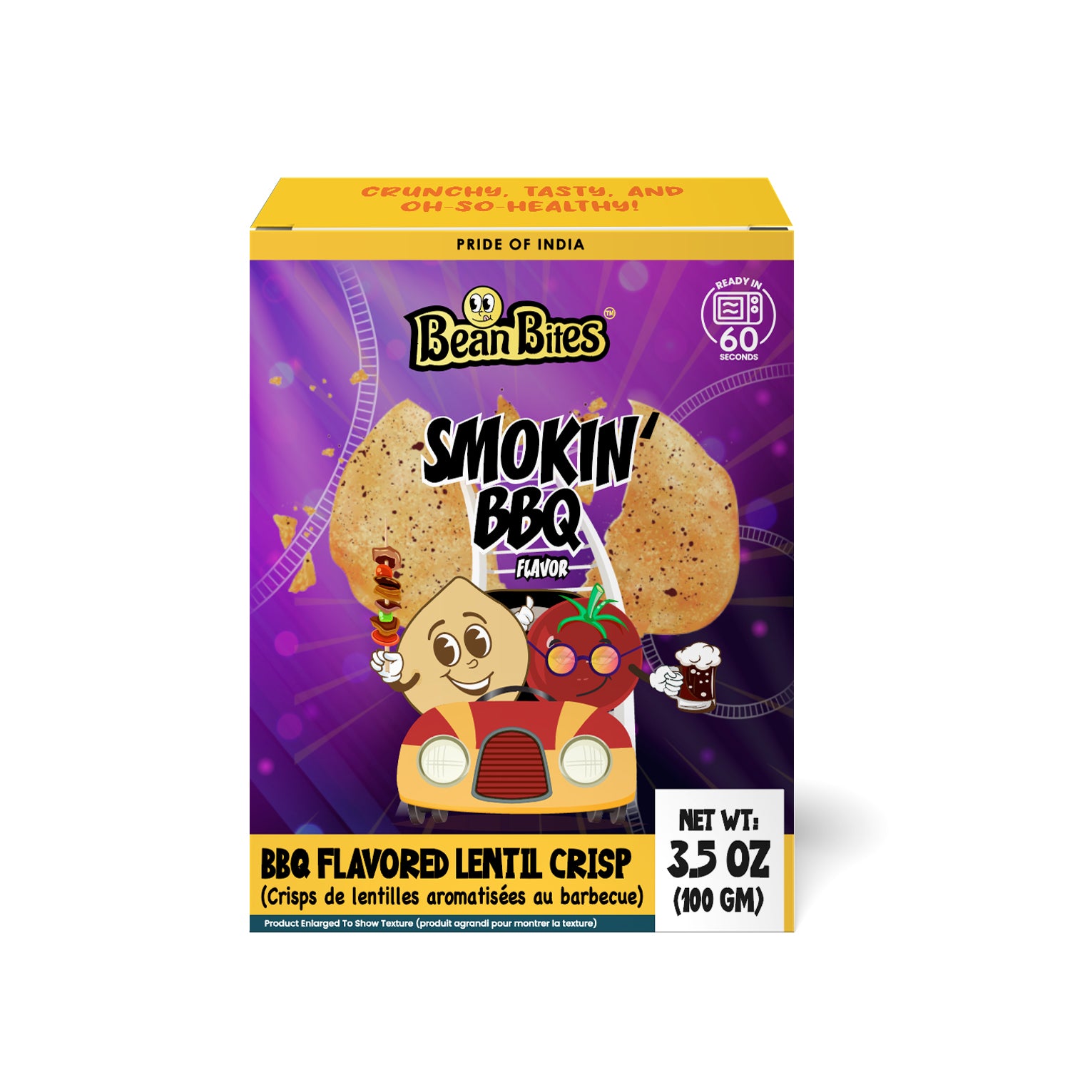 bbq lentil crisps