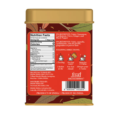 Herbal Chai - Comforting Spiced Tea Bags - Pride Of India