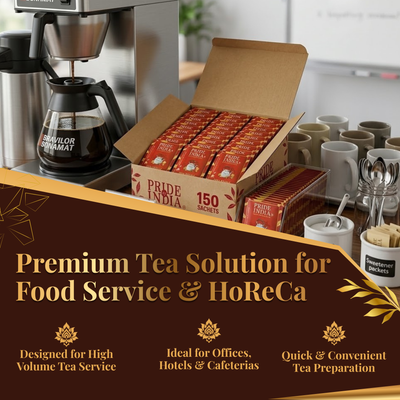 Pride of India Herbal Chai Spiced Tea - 150 Individually Wrapped Full Leaf Pyramid Tea Bags | Herbal Tea Bulk Pack for Food Service, Cafes, Hotels, Offices & Daily Tea Drinkers
