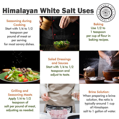 Himalayan White Rock Salt - Coarse Grind - Pride Of India