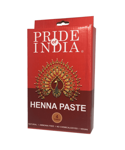 Herbal Henna Tattoo Mehendi Paste - BUY 1 GET 1 FREE  - 1.25oz Tube (100% Natural) - Pride Of India