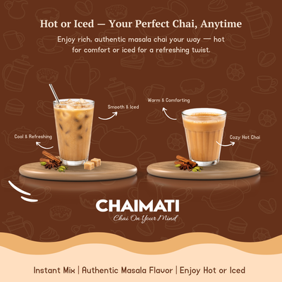 CHAIMATI Unsweetened Instant Masala Chai Latte Premix - 2 lb
