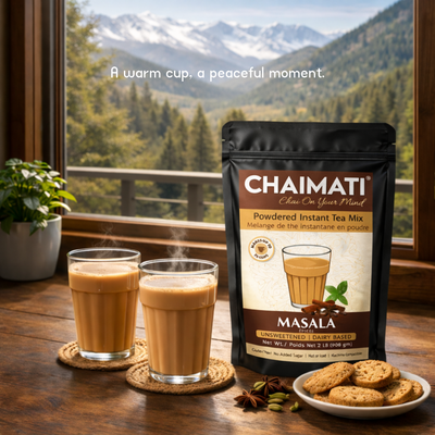 CHAIMATI Unsweetened Instant Masala Chai Latte Premix - 2 lb