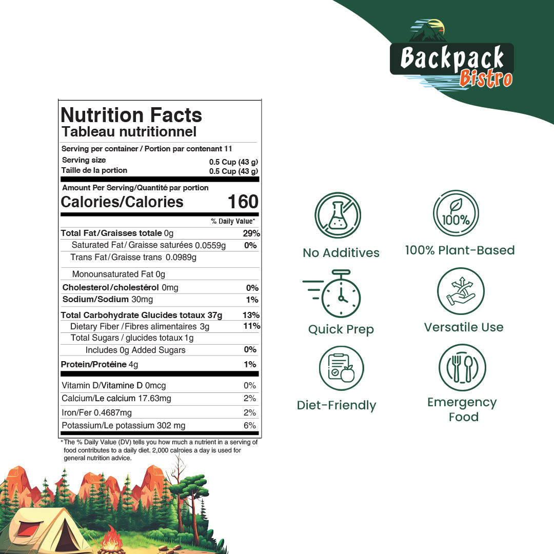 Backpack Bistro Dehydrated Diced Potatoes - Pride Of India