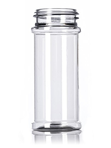 Clear Spice Jars w/ Easy Dispense Dual Sifter Caps - Pride Of India