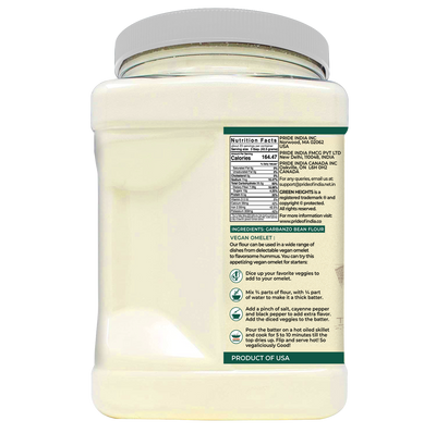 Garbanzo Bean Flour by Green Heights, 2.2 Pound Jar (1 KG) by Green Heights - Pride Of India