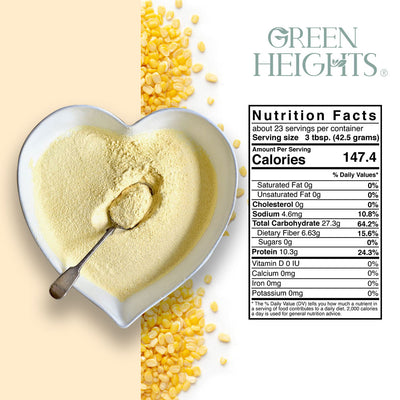 Mung Bean Flour - 2.2 Pound / 1 KG Jar by Green Heights - Pride Of India