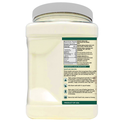 Mung Bean Flour - 2.2 Pound / 1 KG Jar by Green Heights - Pride Of India