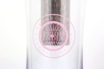 Portable Travel Tea For One - Double Walled Tumbler w/ Removable Steel Infuser, 14 Fl. oz (414ml) - Pride Of India