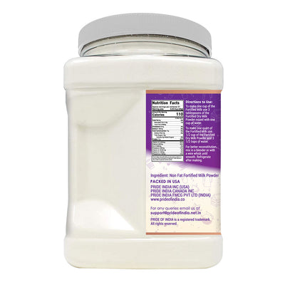 Milkylicious Instant Fortified Non-Fat Dry Milk Powder – 1.5 lbs (24 oz) Jar - Pride Of India