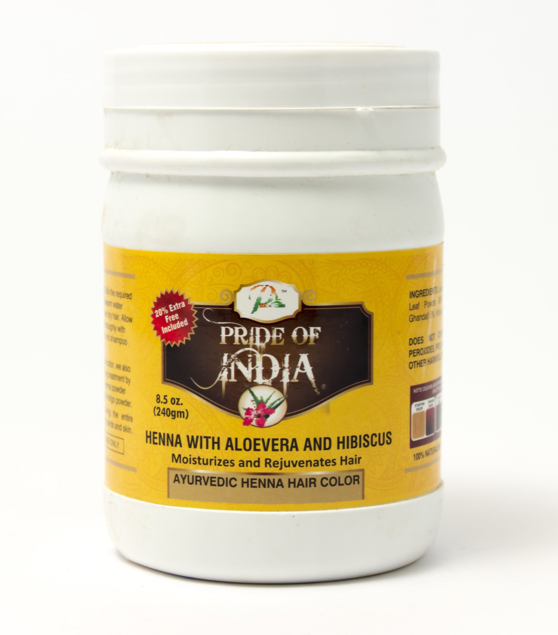 Herbal Henna Hair Powder w/ Aloevera & Hibiscus