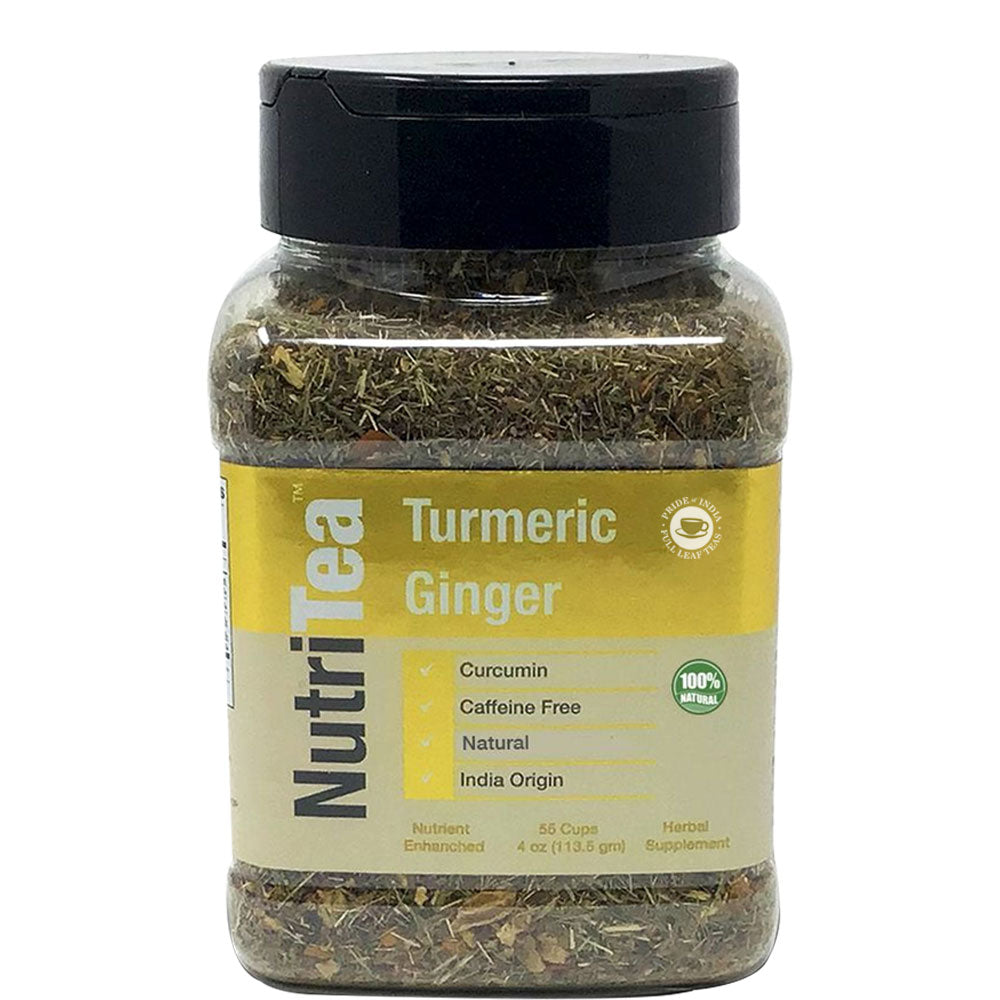 NUTRITEA Natural Turmeric Ginger Loose Leaf Tea - Pride Of India