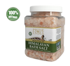 Himalayan Pink Bathing Salt - Enriched w/ Eucalyptus Oil and 84+ Minerals, 2.5 Pound (40oz) Jars - Pride Of India